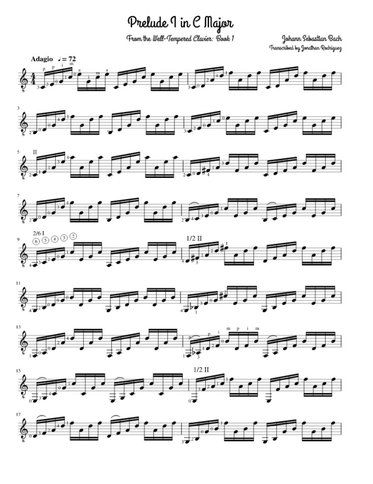 Prelude in C Major (BWV 846) 